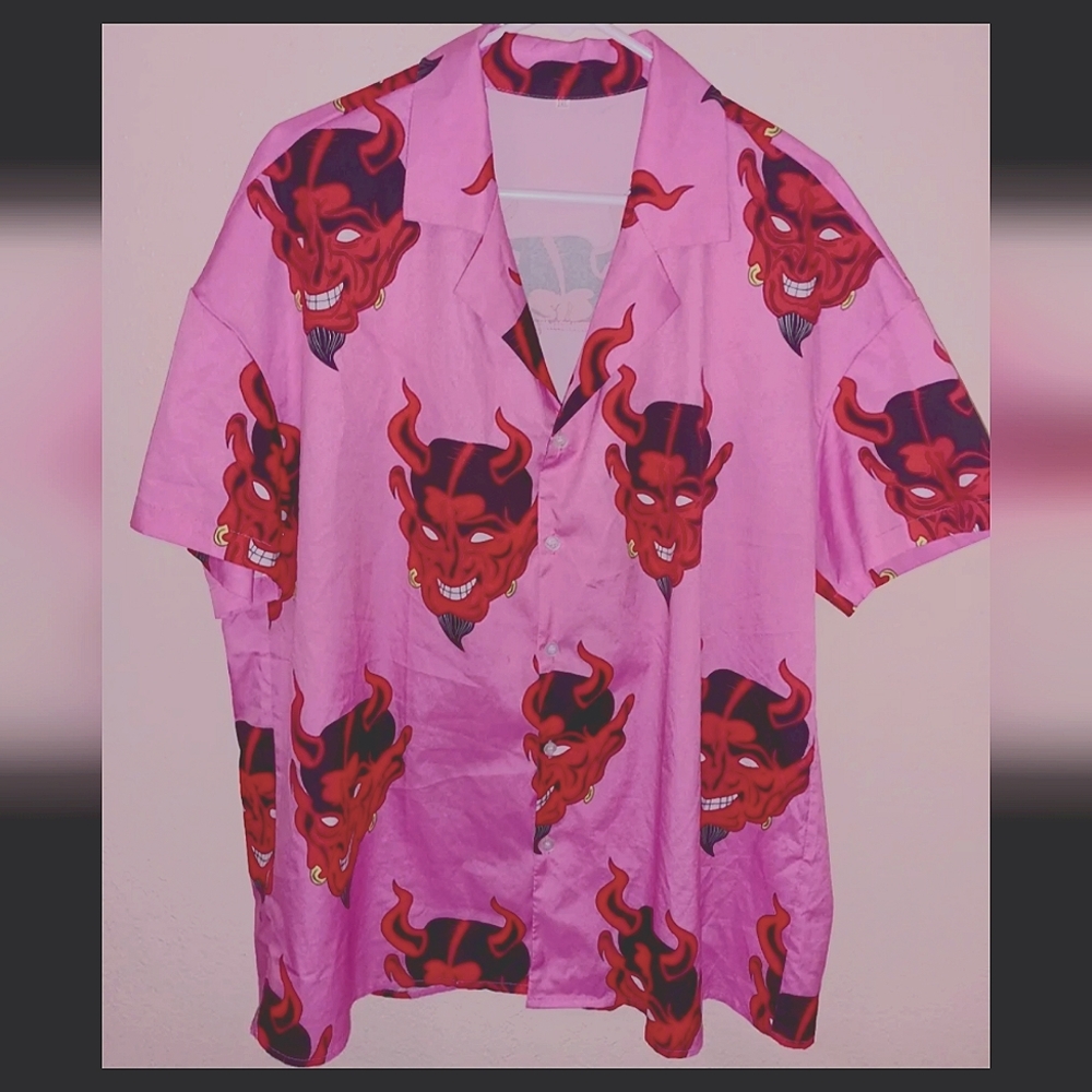 Novelty Button Up Blouse